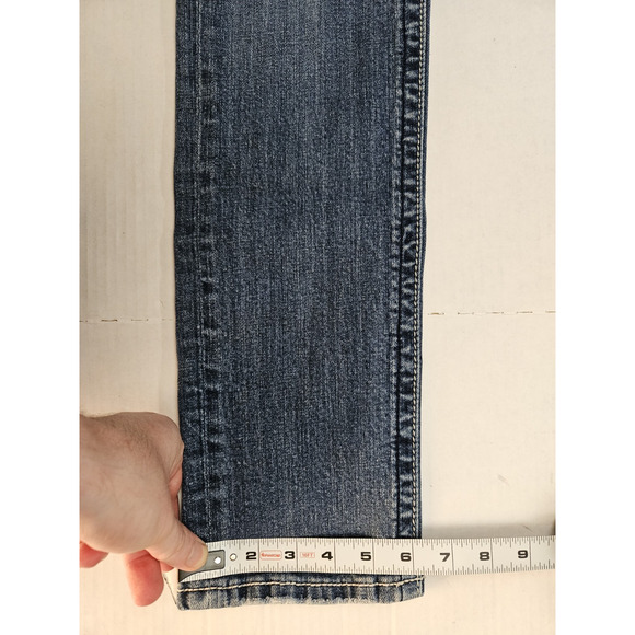 Miss Me Skinny Jeans Women's Size 29x34 Embellished Cross y2k Style Blue - Picture 6 of 12